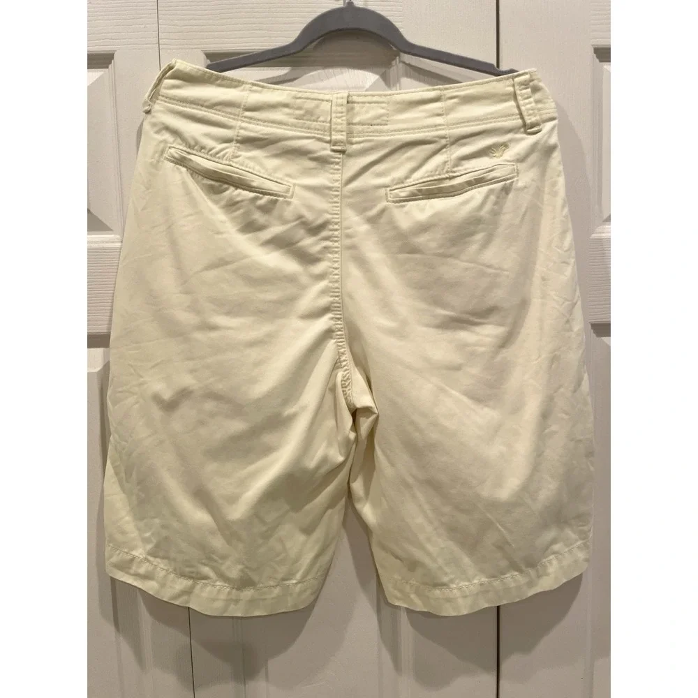 american eagle Y2K Men's LONGBOARD pale Yellow Shorts Size 30 Relaxed Fit AE